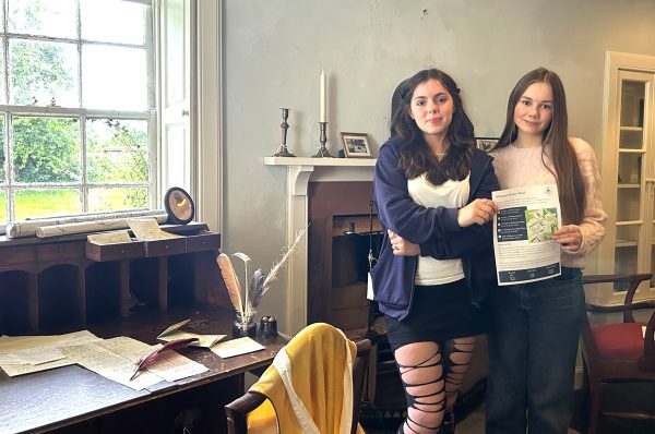 Two young reciters who have contributed to the new Ellisland Poetry Trail