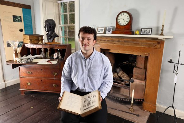 Curator Adam Dickson in the Spence at Ellisland